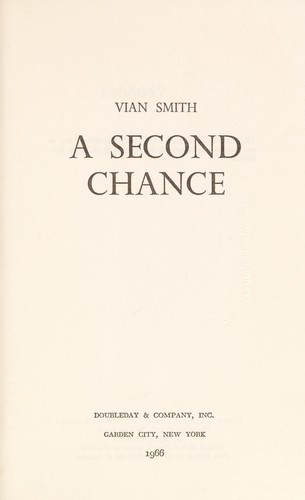 Cover for A second chance.