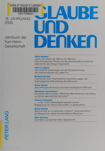 Cover for Glaube und denken