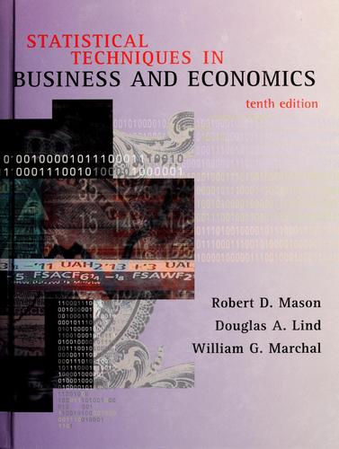 Cover for Statistical techniques in business and economics