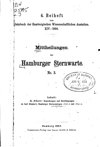Cover for Mitteilungen