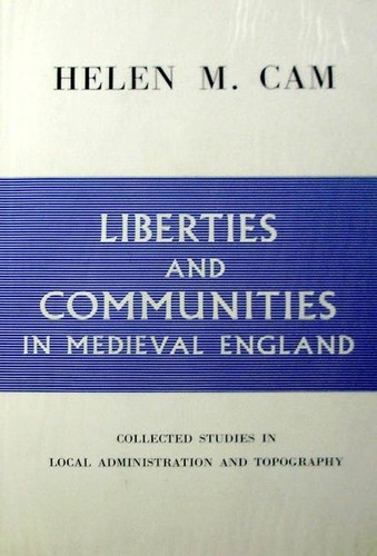 Cover for Liberties & communities in medieval England