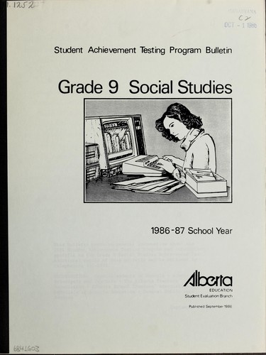 Cover for Student achievement testing program bulletin