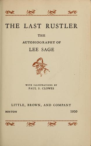 Cover for The last rustler