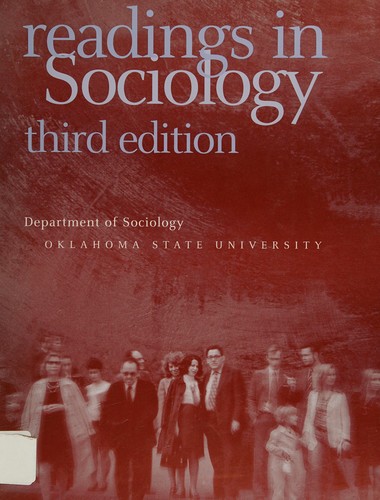 Cover for Readings in Sociology