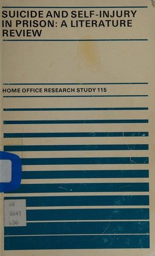 Cover for Suicide and self-injury in prison