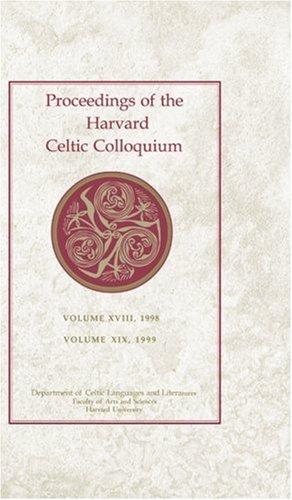 Cover for PHCC, 18/19, 1998 and 1999 (Proceedings of the Harvard Celtic Colloquium)