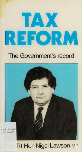 Cover for Tax Reform