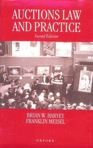 Cover for Auctions law and practice