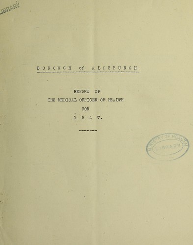 Cover for [Report 1947]