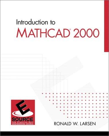 Cover for Introduction to MathCAD 2000