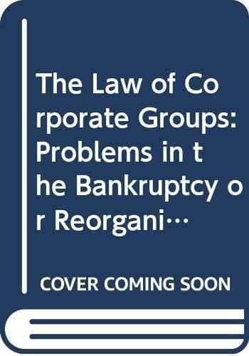 Cover for Problems in the bankruptcy or reorganization of parent and subsidiary corporations, including the law of corporate guaranties