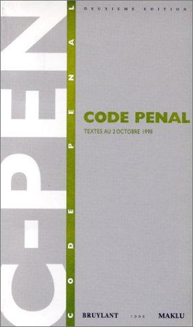 Cover for Code pénal