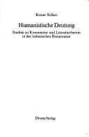 Cover for Humanistische Deutung