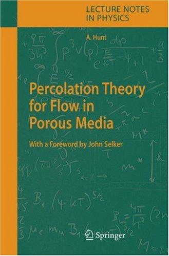 Cover for Percolation Theory for Flow in Porous Media