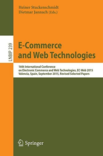 Cover for E-Commerce and Web Technologies