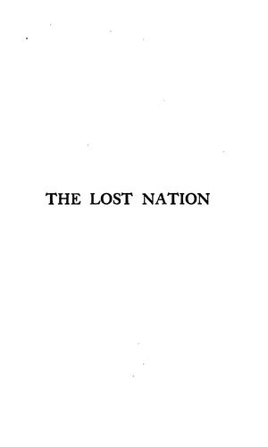 Cover for The lost nation