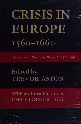 Cover for Crisis in Europe, 1560-1660