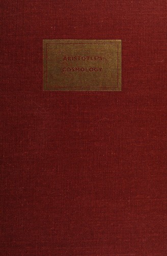 Cover for Aristotle's cosmology