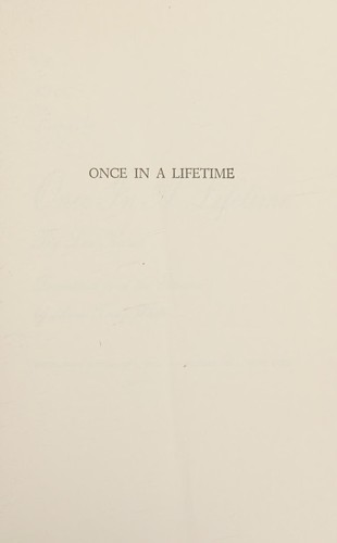 Cover for Once in a lifetime