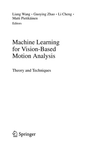 Cover for Machine Learning for Vision-Based Motion Analysis