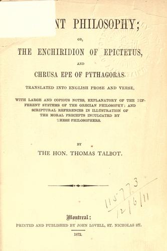Cover for Ancient philosophy
