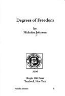 Cover for Degrees of freedom