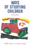 Cover for Ways of studying children