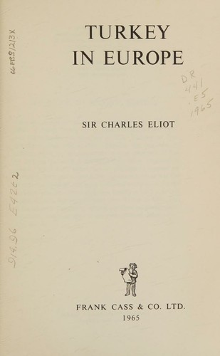 Cover for Turkey in Europe