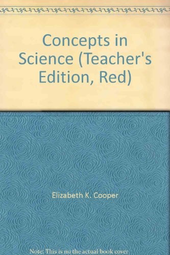 Cover for Concepts in Science (Teacher's Edition, Red)