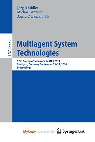 Cover for Multiagent System Technologies