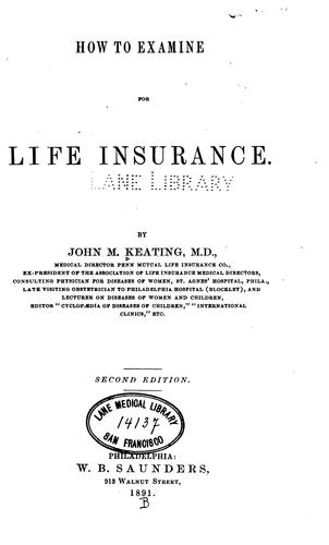 Cover for How to examine for life insurance
