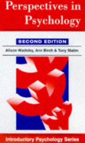 Cover for Perspectives in Psychology (Introductory Psychology)