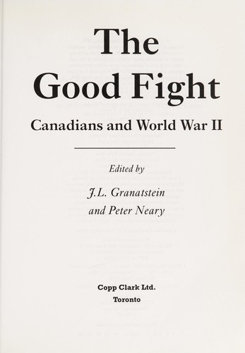 Cover for The good fight