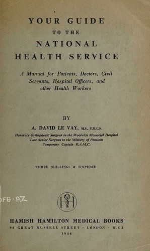 Cover for Your guide to the national health service