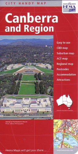 Cover for Canberra and Region City Map by Hema