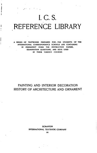 Cover for I.C.S. Reference Library: A Series of Textbooks Prepared for the Students of ...