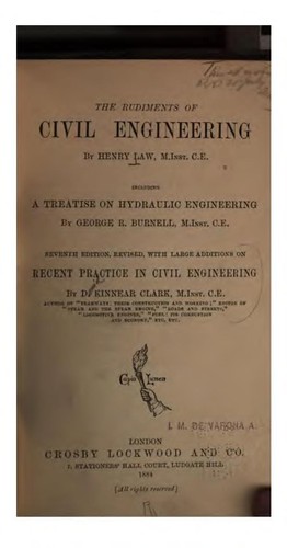 Cover for The Rudiments of Civil Engineering