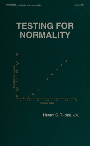 Cover for Testing for normality