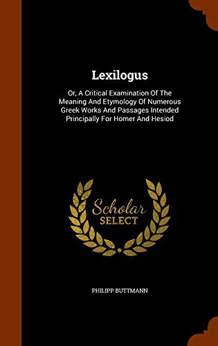 Cover for Lexilogus