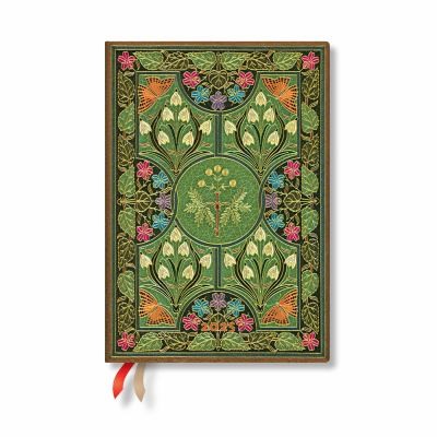 Cover for Poetry in Bloom Midi 12-Month Horizontal Hardback Dayplanner 2025 (Elastic Band Closure)