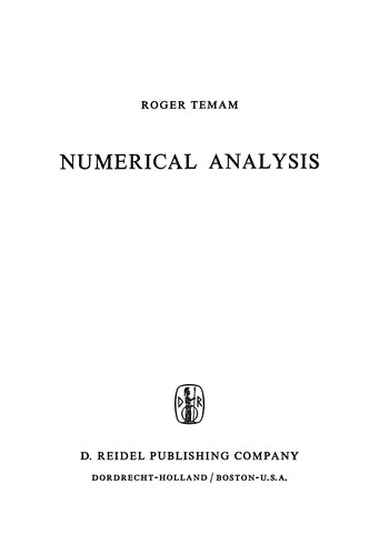 Cover for Numerical Analysis