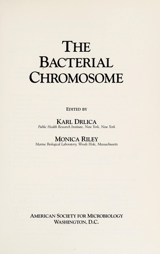 Cover for The Bacterial chromosome