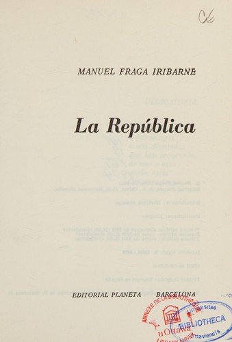 Cover for La republica.