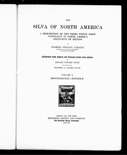 Cover for The silva of North America