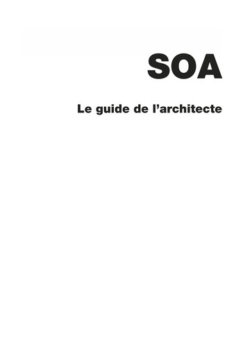 Cover for SOA