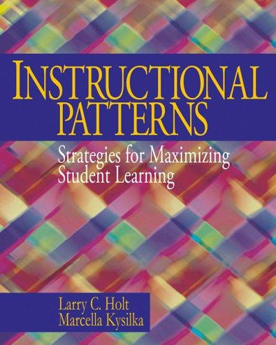 Cover for Instructional patterns