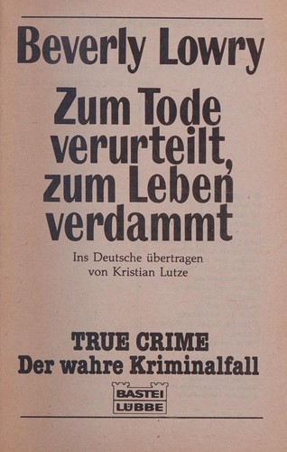 Cover for Zum Tode verurteilt, zum Leben verdammt