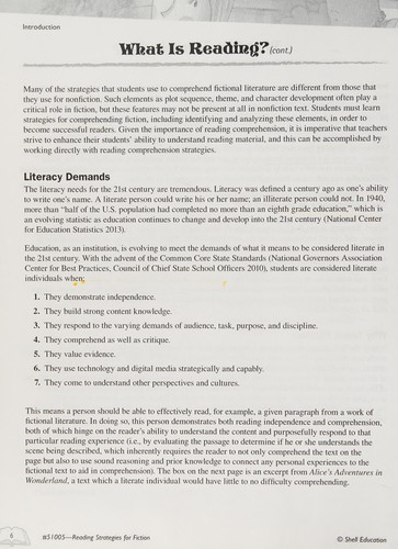 Cover for Reading Strategies for Fiction
