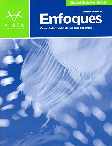 Cover for Enfoques 3rd Ed Student Activities Manual and Answer Key