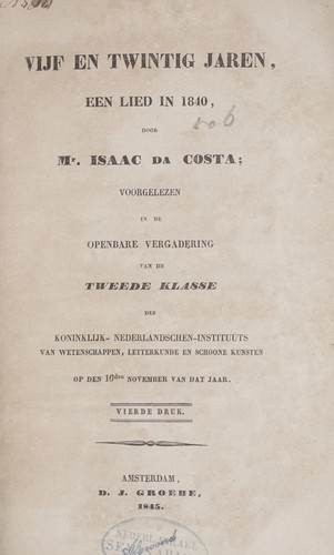 Cover for Vijf en twintig jaren